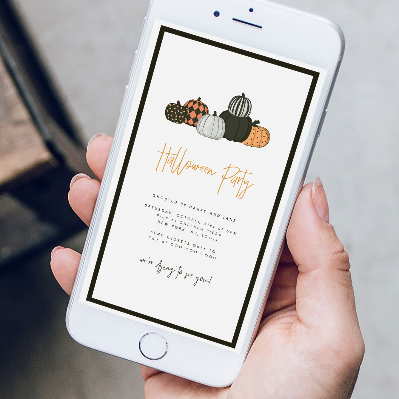 HALLOWEEN | Pumpkin Halloween Party Evite