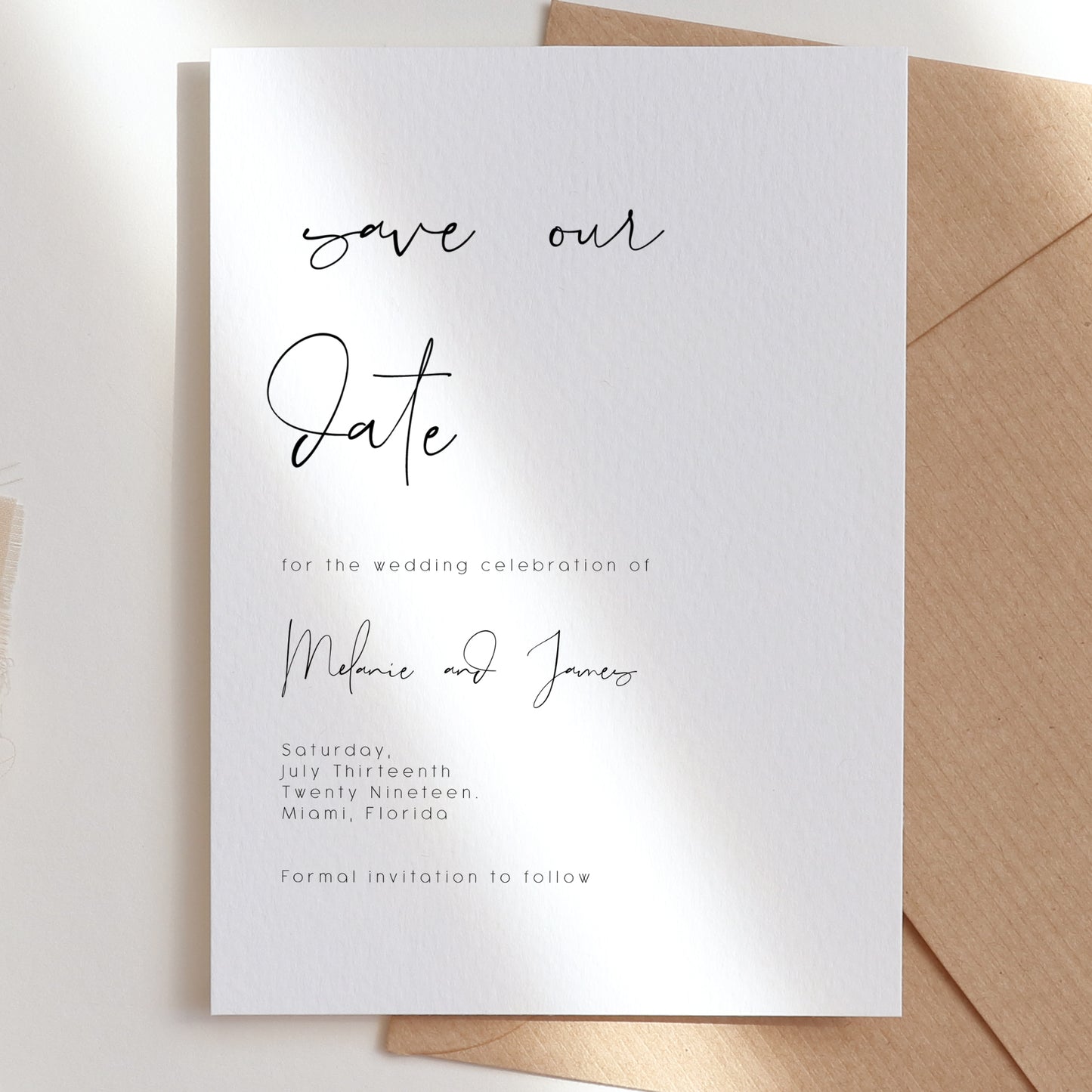 Elegant Wedding Save the Date