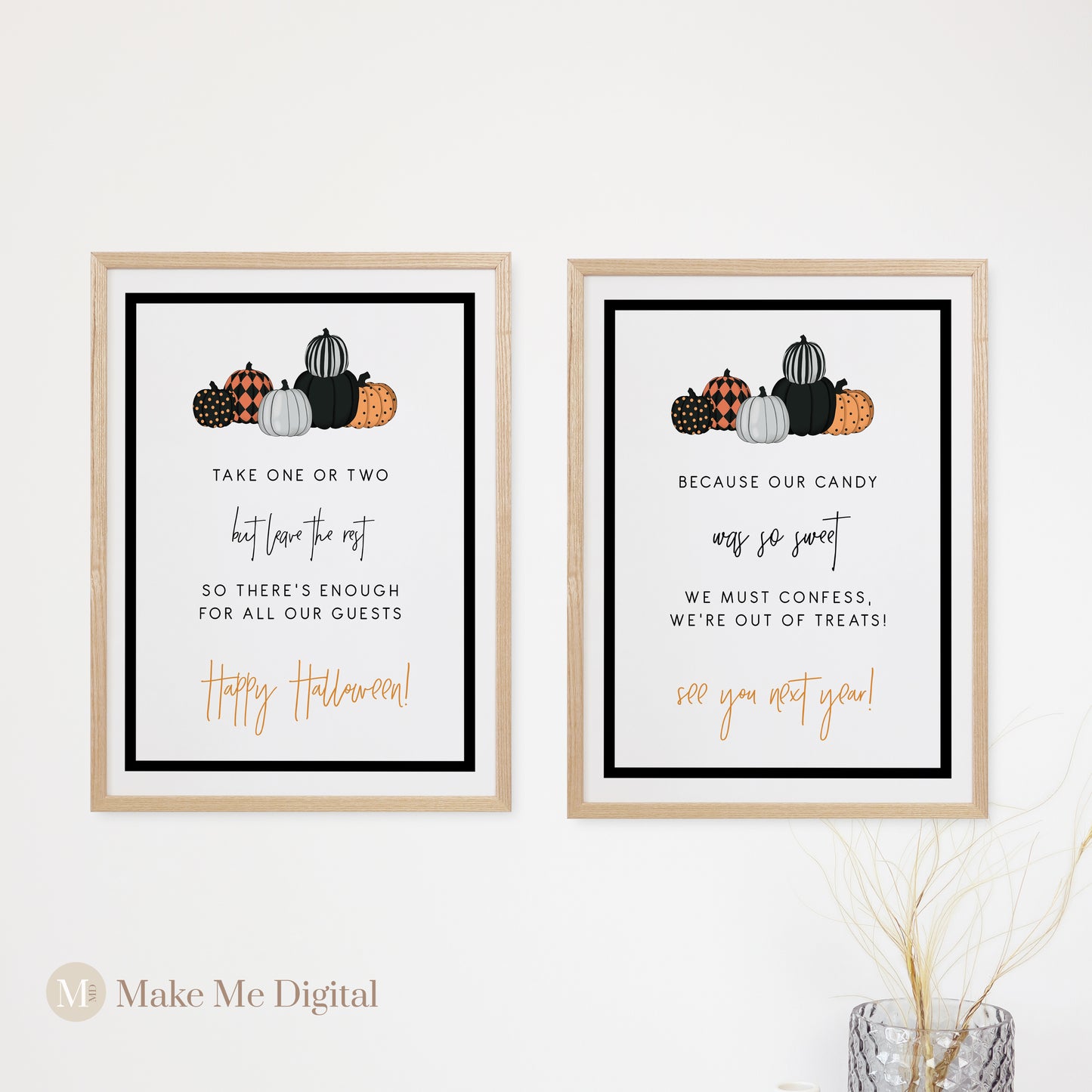 HALLOWEEN | Pumpkin Trick or Treat Welcome Sign