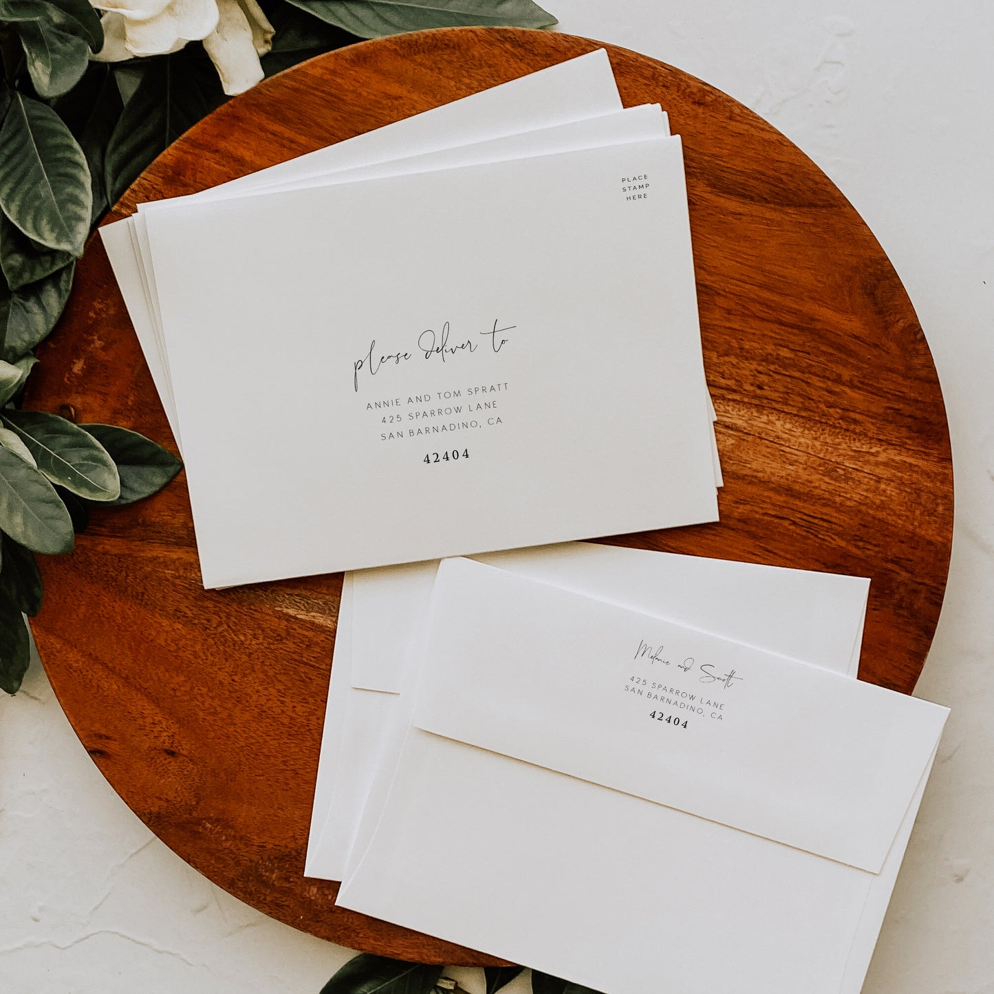 Elegant Envelope Addressing Template