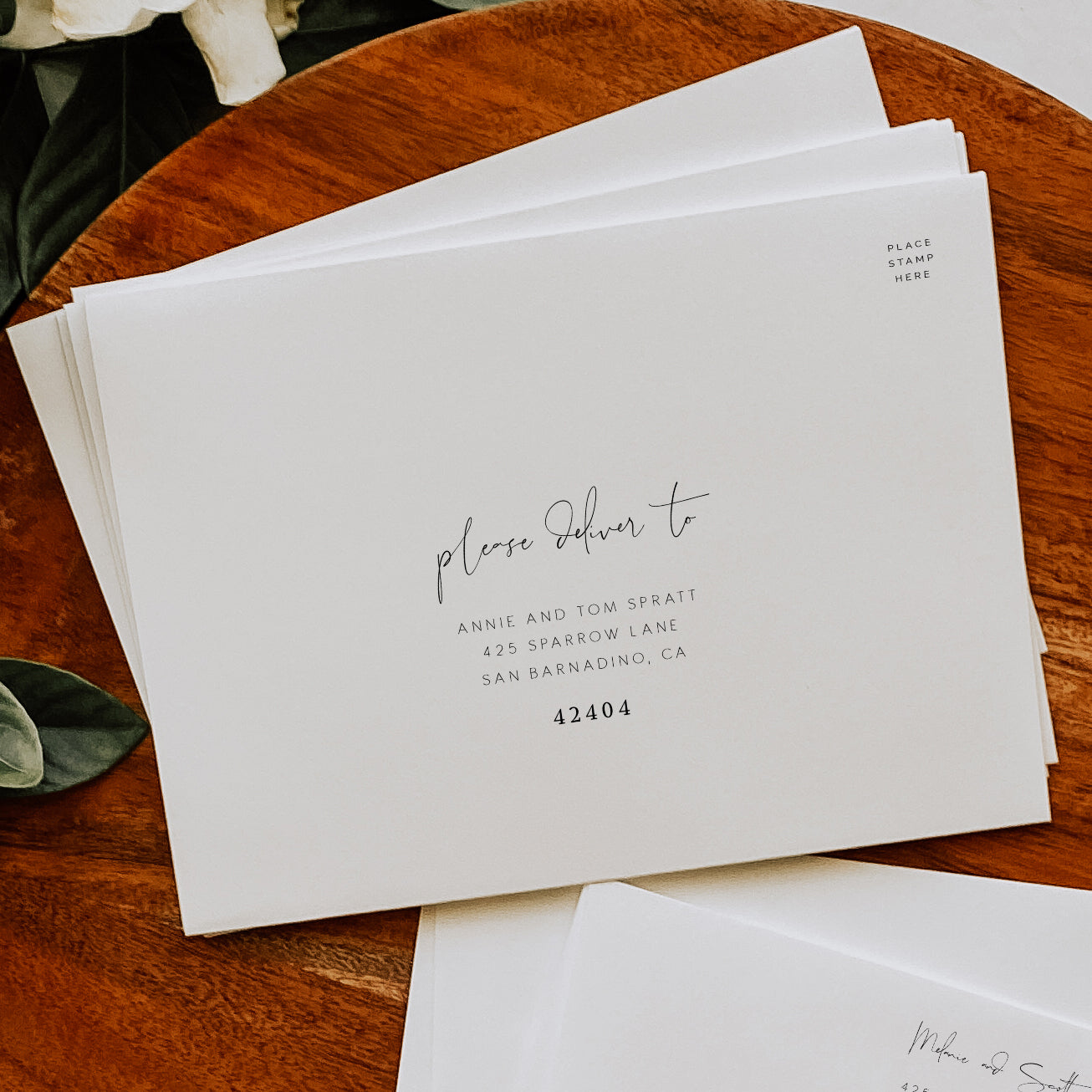 Elegant Envelope Addressing Template