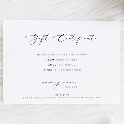 FRIDA | Elegant Gift Card Voucher - MakeMeDigital