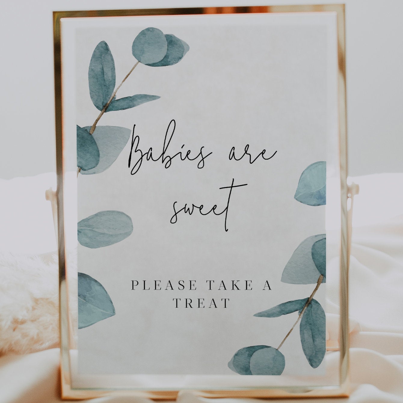 NALA | Blue Eucalyptus Babies are Sweet Sign