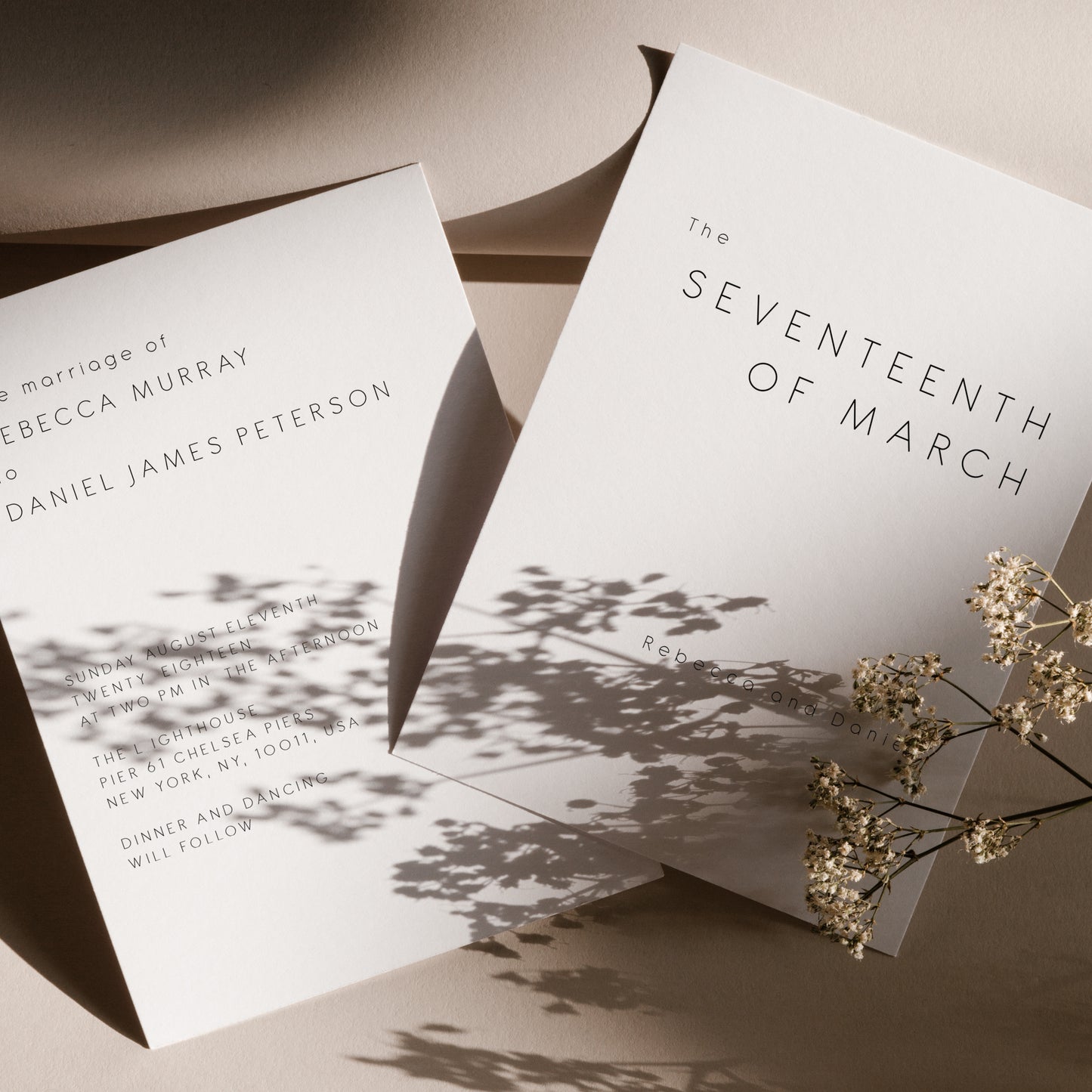 Simple & Modern Wedding Invitation