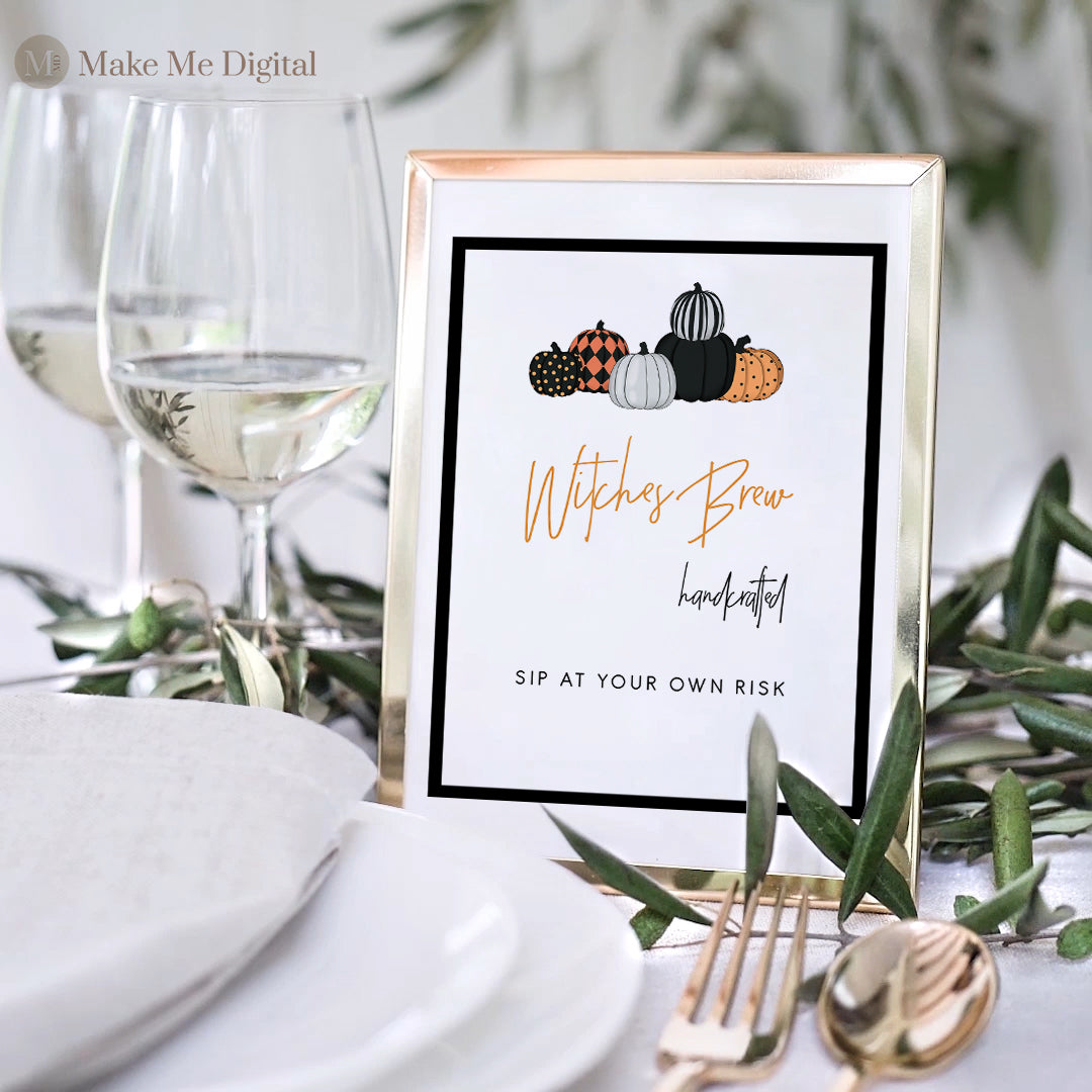 HALLOWEEN | Pumpkin Witches Brew Sign