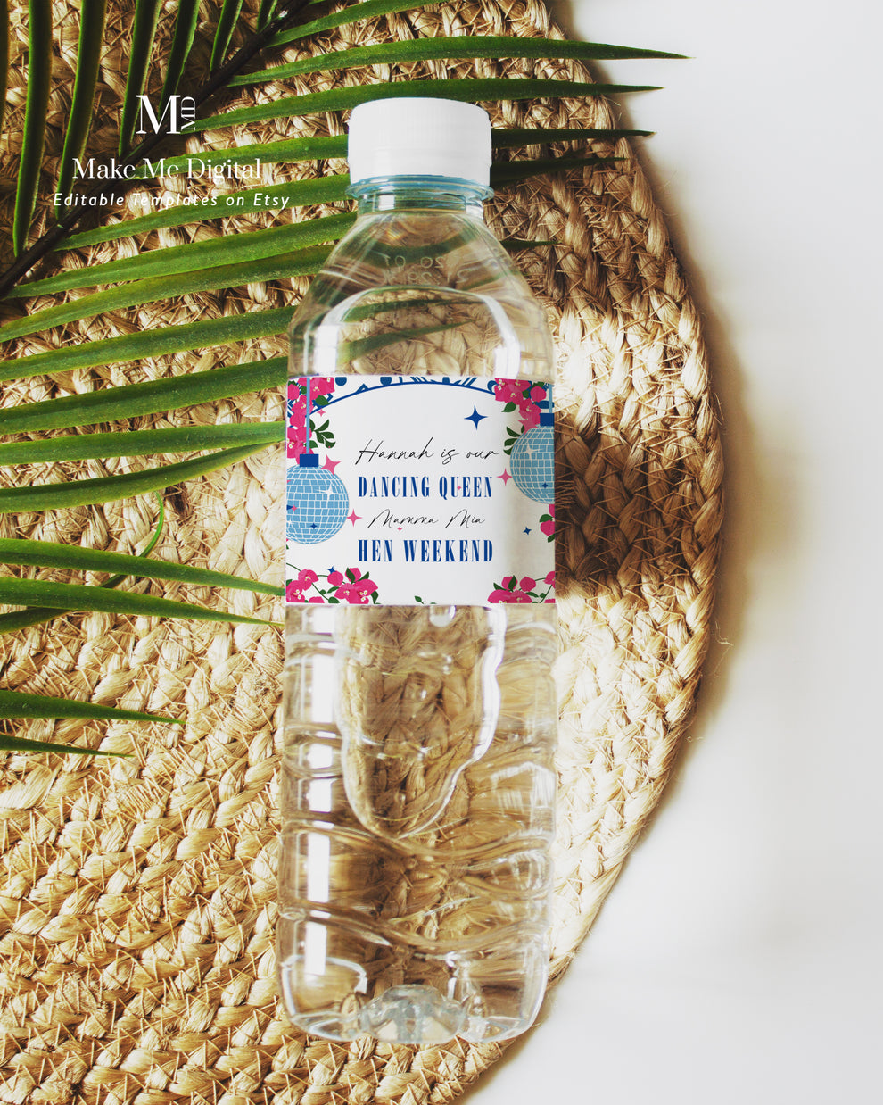 Dancing Queen Hen Party Water Bottle Label Printable – Make Me Digital ...