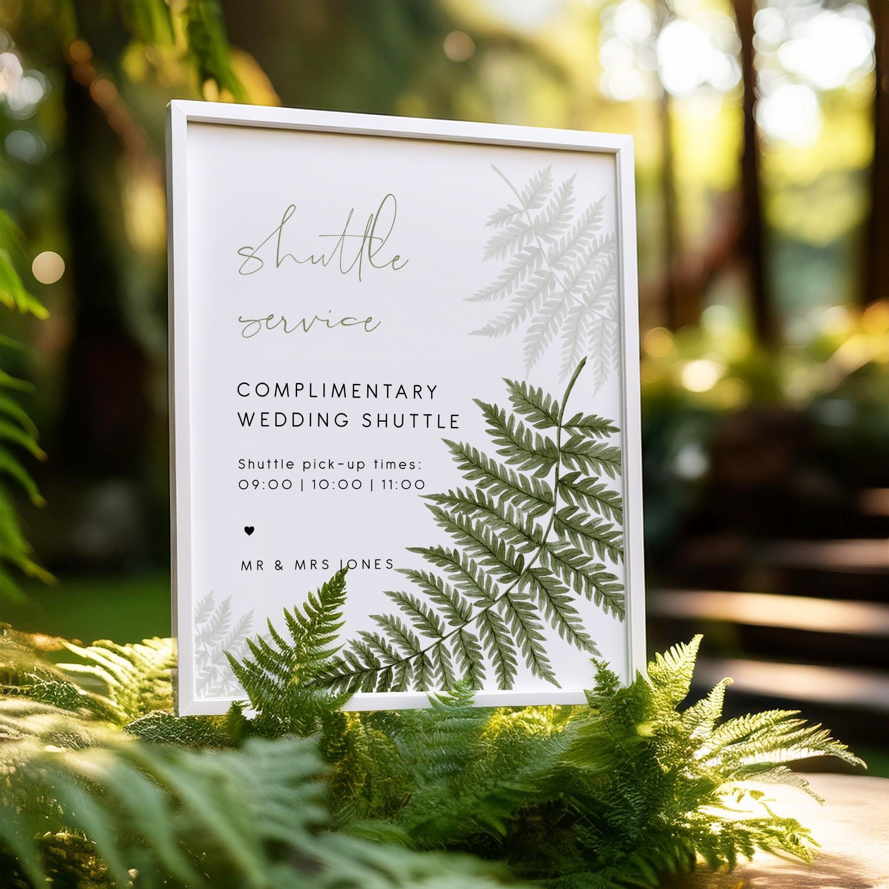 Complementary Event Shuttle Sign Wedding invitation shuttle service wording | Beachweddingtips.com