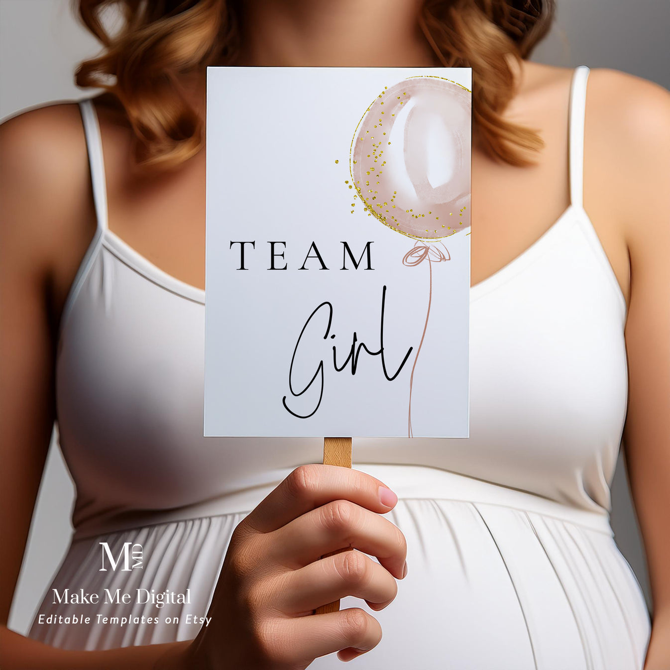 Team Girl Raffle Blue and Pink Balloon Gender Reveal Team Boy Team Girl Voting Fans ...