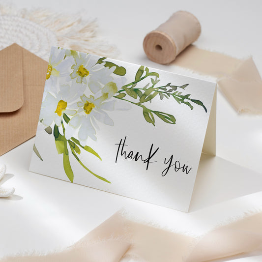 Delicate Daisy Thank You Card
