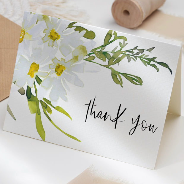 Delicate Daisy Thank You Card