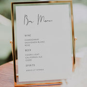 Elegant Wedding Bar Sign