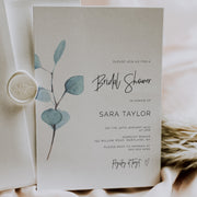 Sara Eucalyptus Bridal Shower Invitation