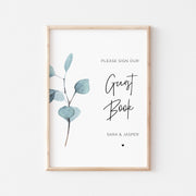 SARA | Eucalyptus Guest Book Sign