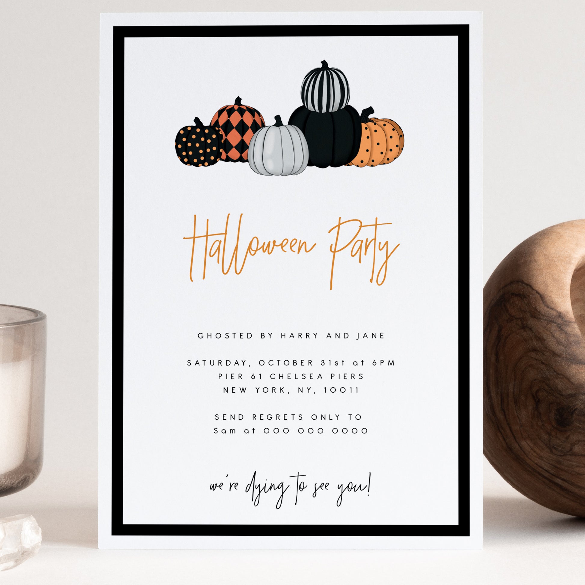 HALLOWEEN | Pumpkin Halloween Party Invite