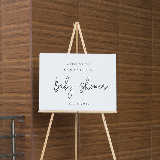 Modern Calligraphy Welcome Sign for Baby Shower