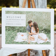 Simple & Modern Engagement Party Welcome Sign