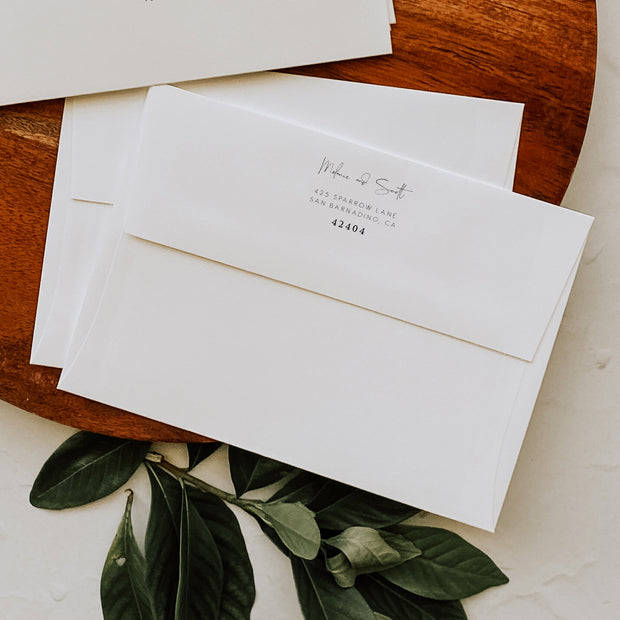 Elegant Envelope Addressing Template