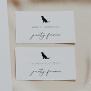 Elegant Calligraphy Pet Party Favor Wedding Sign with Photo