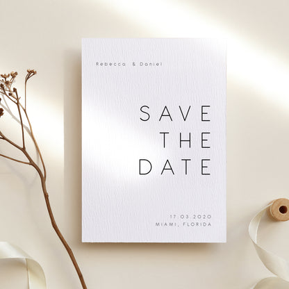 Simple & Modern Save the Date Invitation