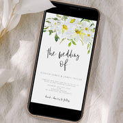 Delicate Daisy Wedding Invitation Evite