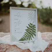 Watercolour Fern Cards and Gifts Sign