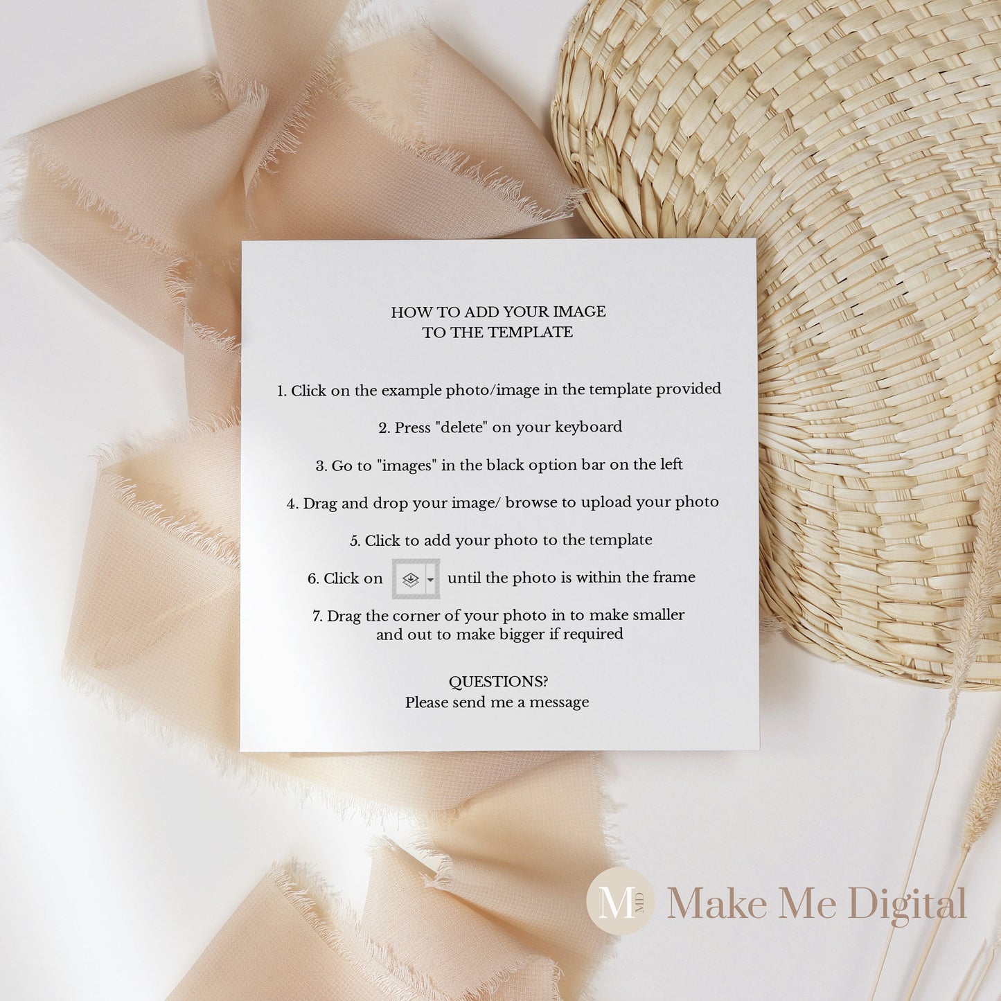 AMARA | Modern Baby Announcement template - Make Me Digital: printable event invitations, party games & decor