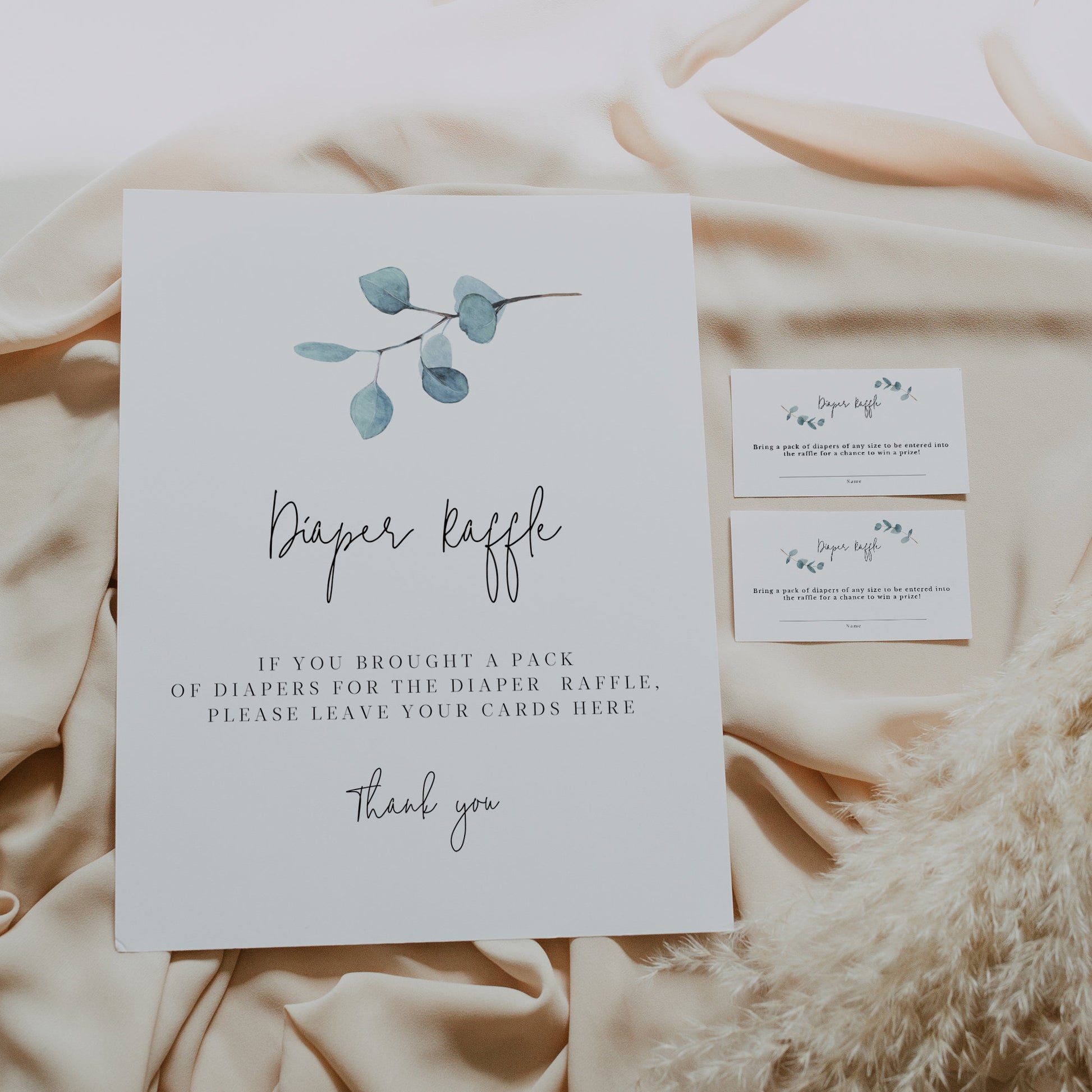 Baby Shower Invitations With Diaper Raffle Wording Printable