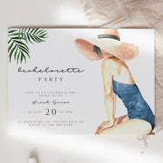 BEACH | Tropical Bachelorette Invite - Make Me Digital: printable event invitations, party games & decor