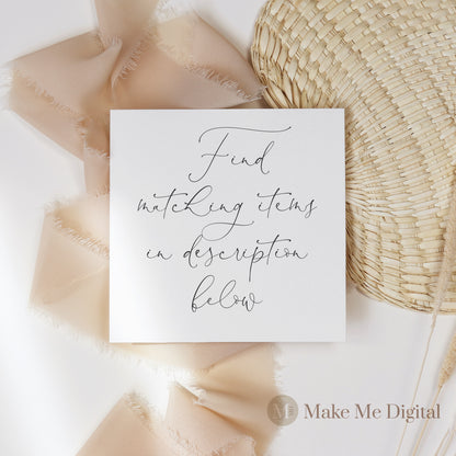 Spring Floral Wedding Invitation Belly Band