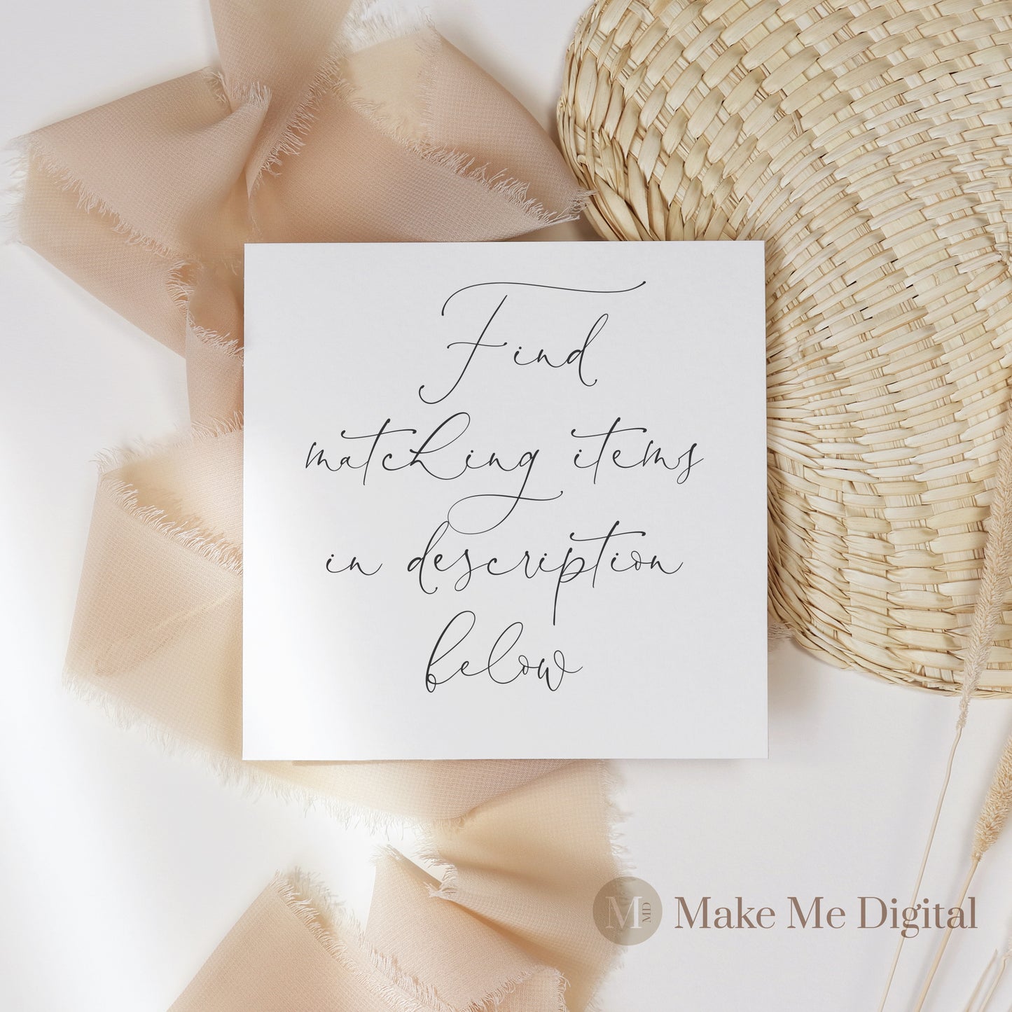 Tropical & Gold Handmade Apparel Care Card