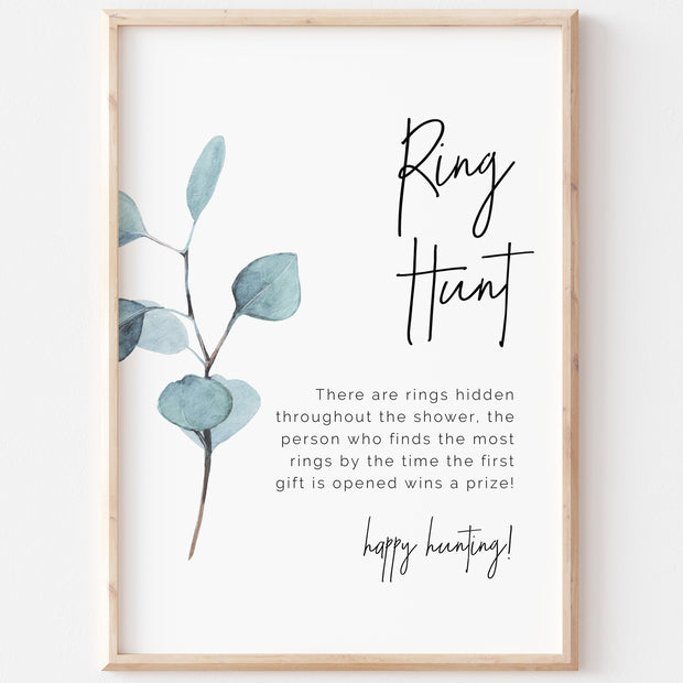 SARA | Eucalyptus Ring Hunt Game Sign