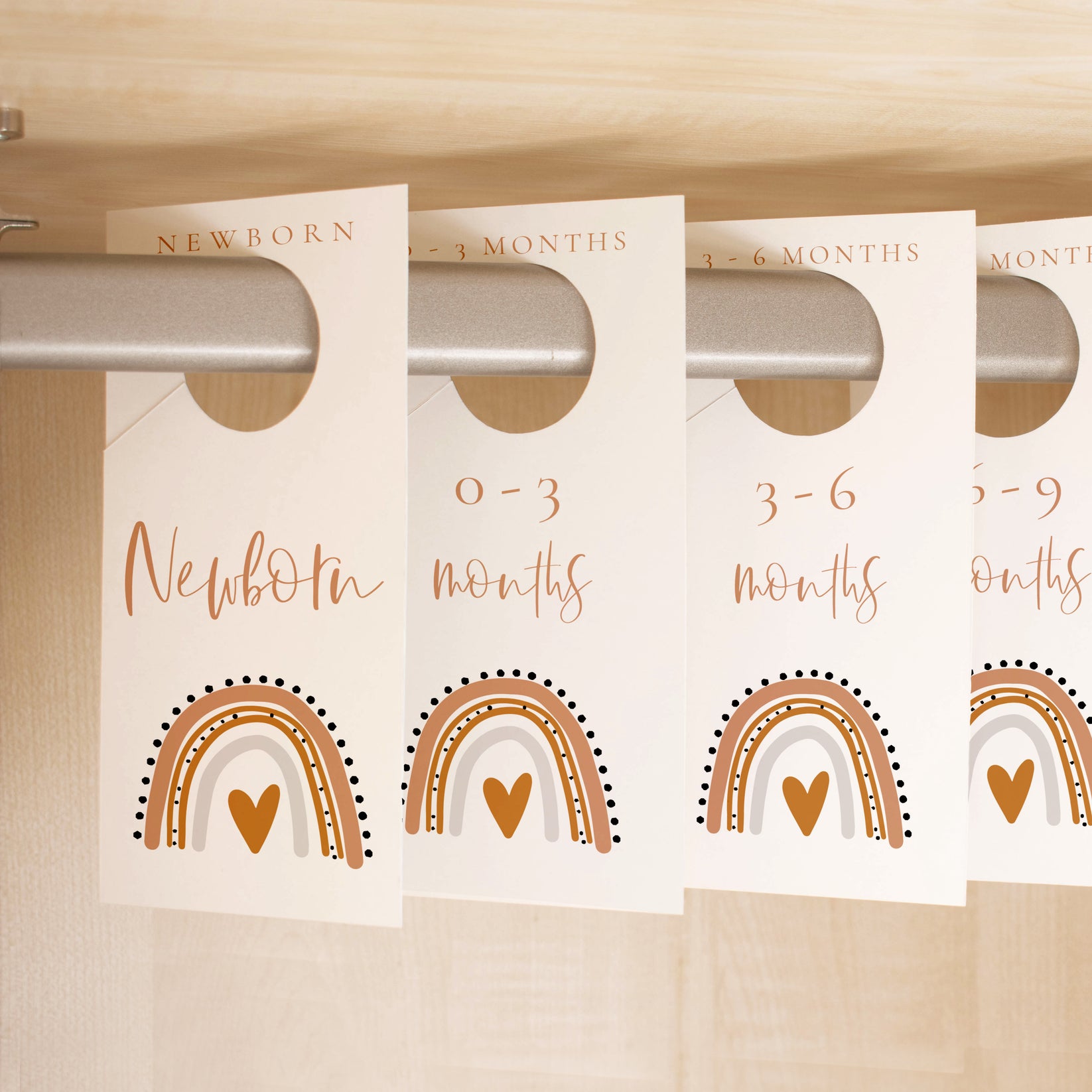 Rainbow Nursery Closet Dividers Template Make Me Digital printable