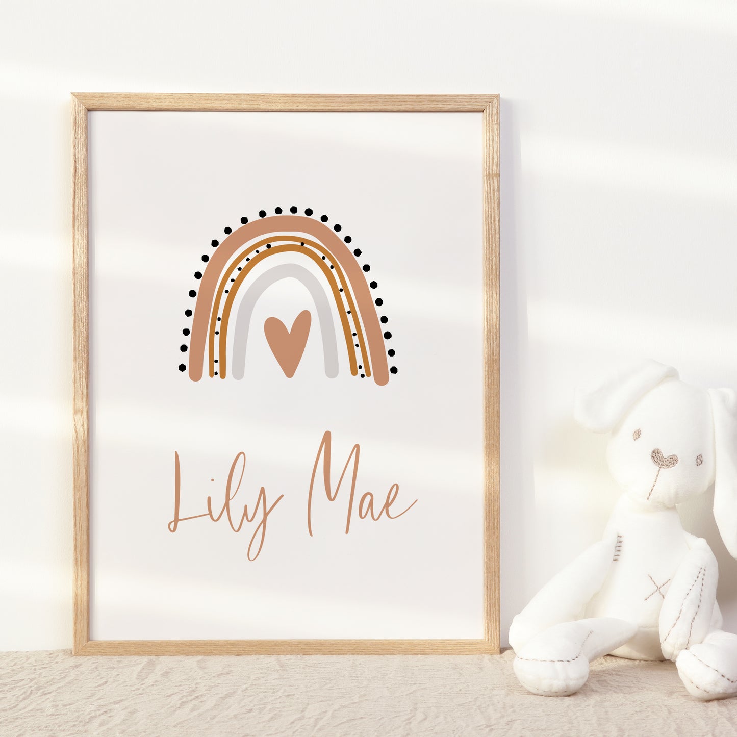 Rainbow Nursery Name Print Template