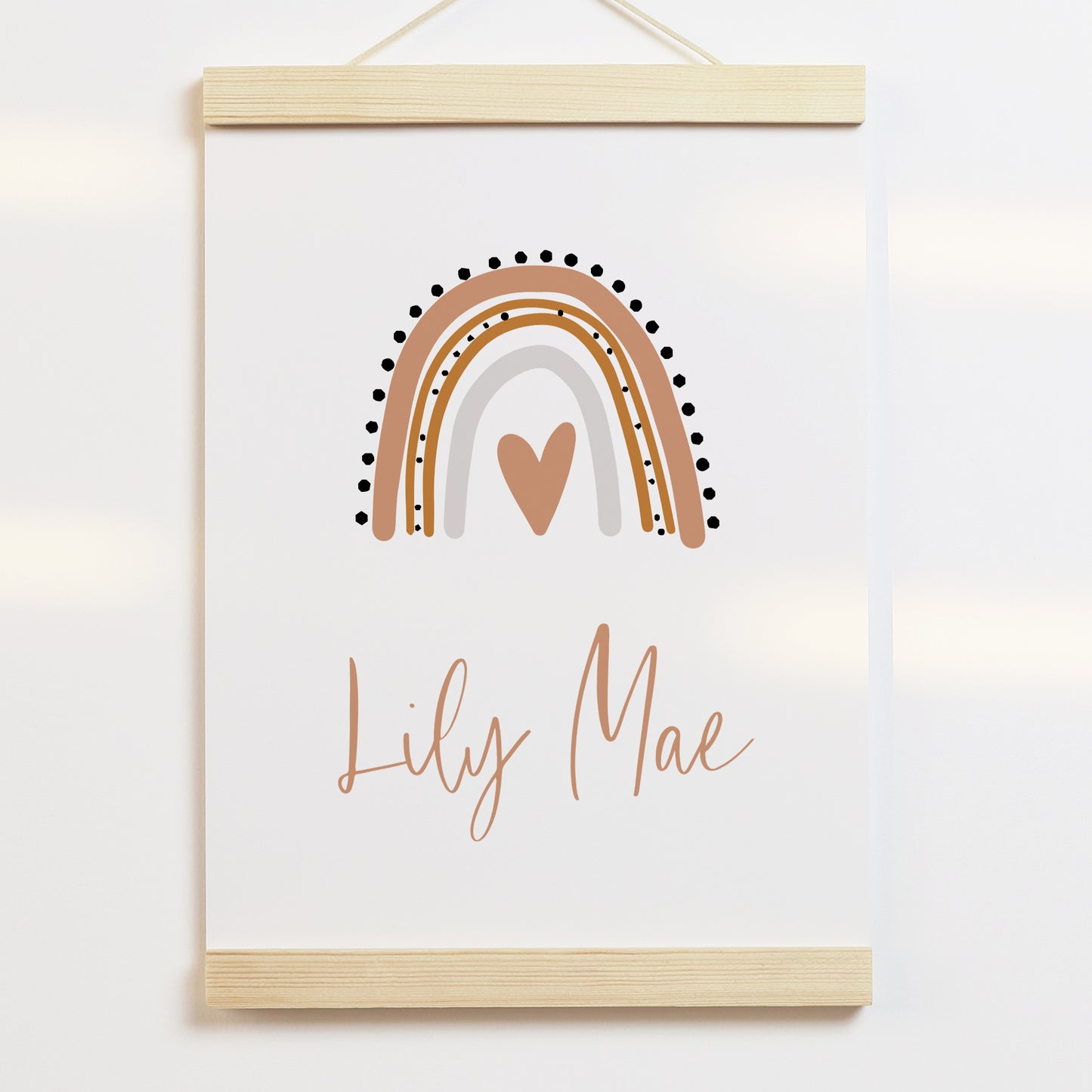 Rainbow Nursery Name Print Template