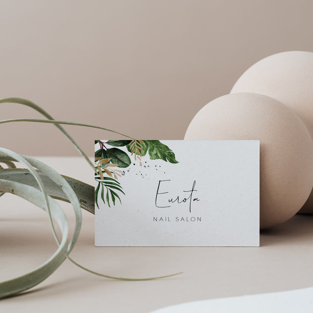 Tropical & Gold Business Card